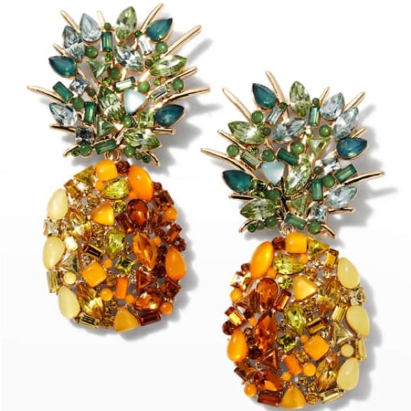 NEW Baublebar Fine-apple Pineapple Drop Earrings - Picture 1 of 4